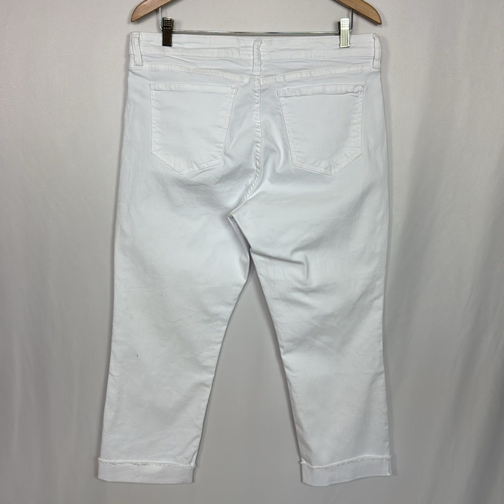 KUT From The Kloth Women’s Amy Crop Straight Leg Jeans Size 14 White - Picture 8 of 14